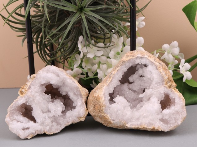 Afbeelding voor Bergkristal Geode Set 626 gram